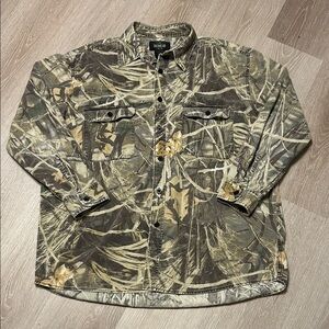 Vintage Redhead Duck Camouflage Button Up Shirt